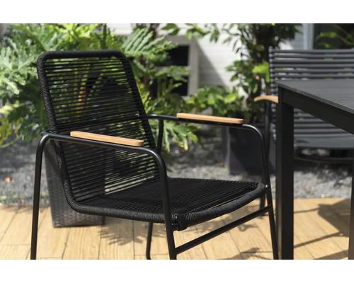 Lili stoel met touwdesign