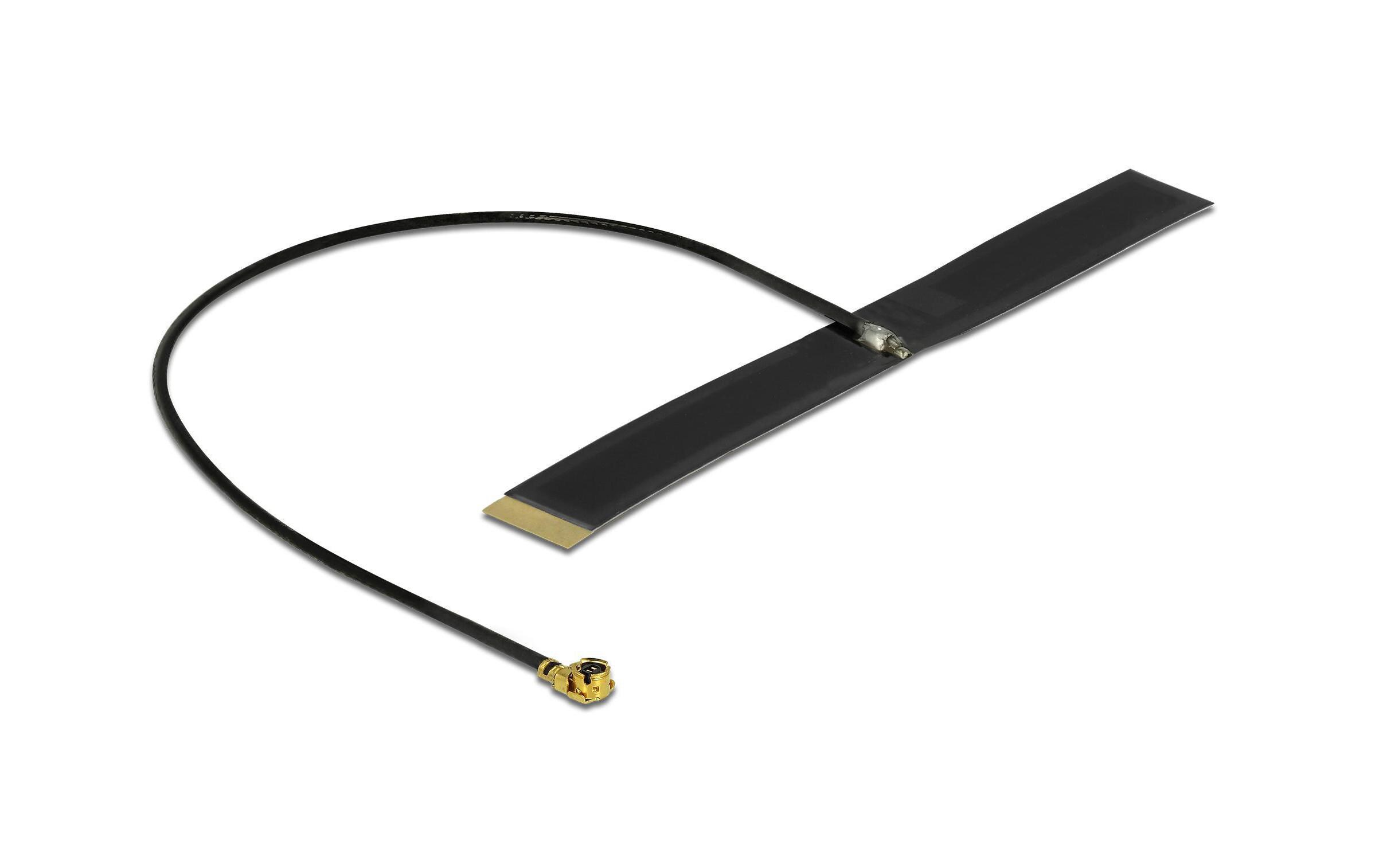 WLAN-Antenne MHF I MHF I 0.38 dBi RundstrahlDelock LPWAN Antenne MHF I Stecker - 0.38 dBi 1.13 15 cm FPC intern Klebemontage