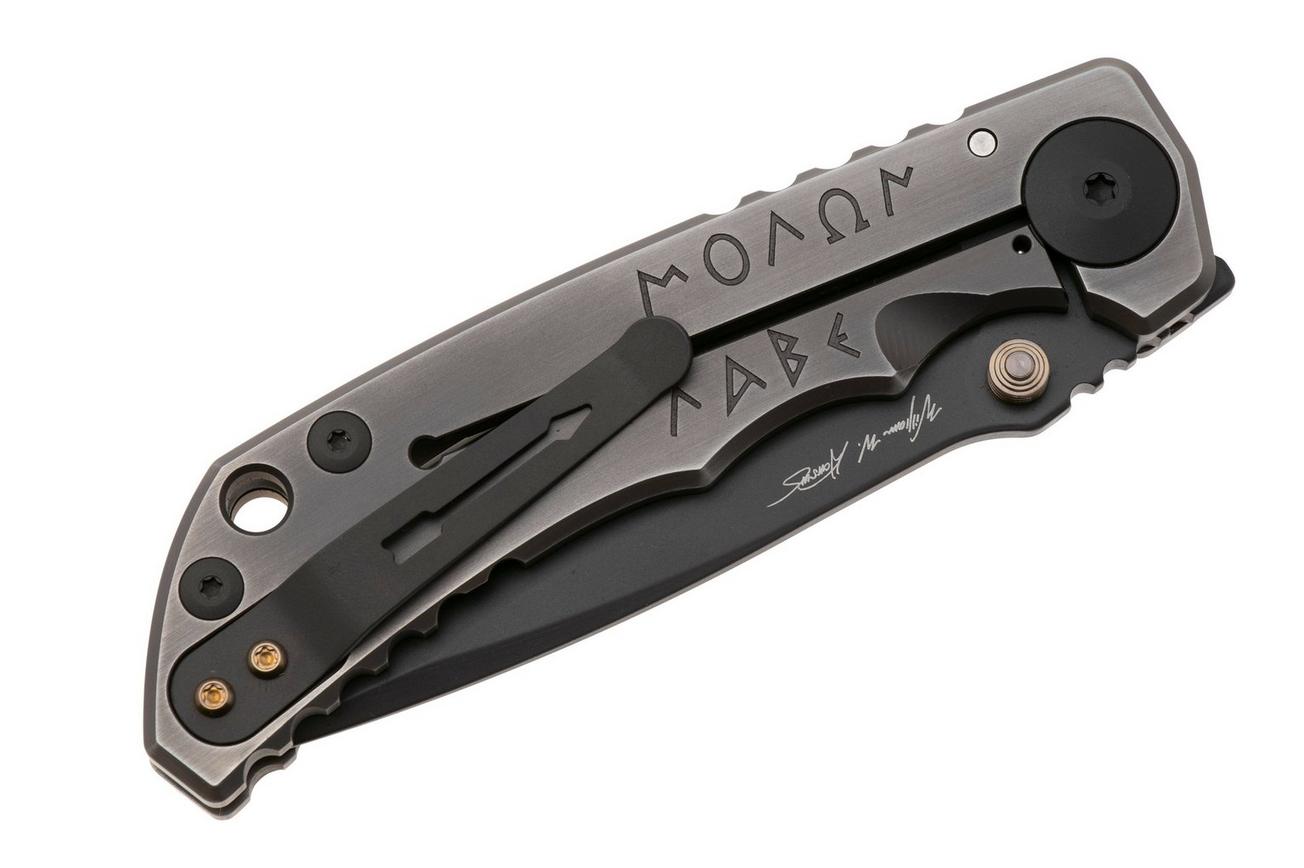 Spartan Blades Harsey Folder Spartan Battle USSF5SBAT, PVD MagnaCut, Dark Earth Titanium, Bronze Hardware zakmes