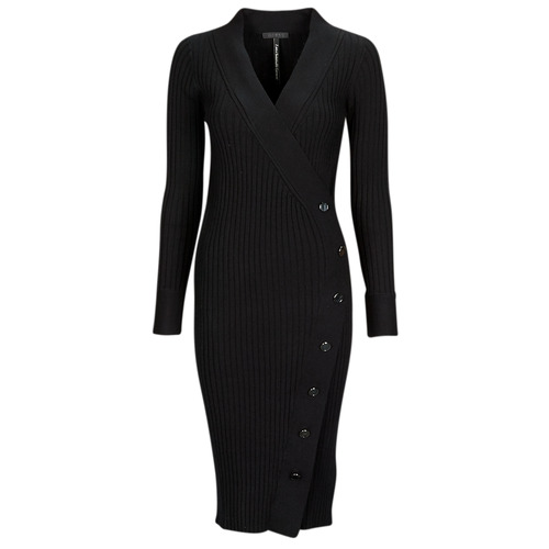 Guess - LS CECILE BODYCON DRESS - Noir