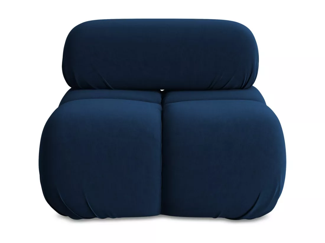 Fauteuil en Samt - bleu royal - LOKUA