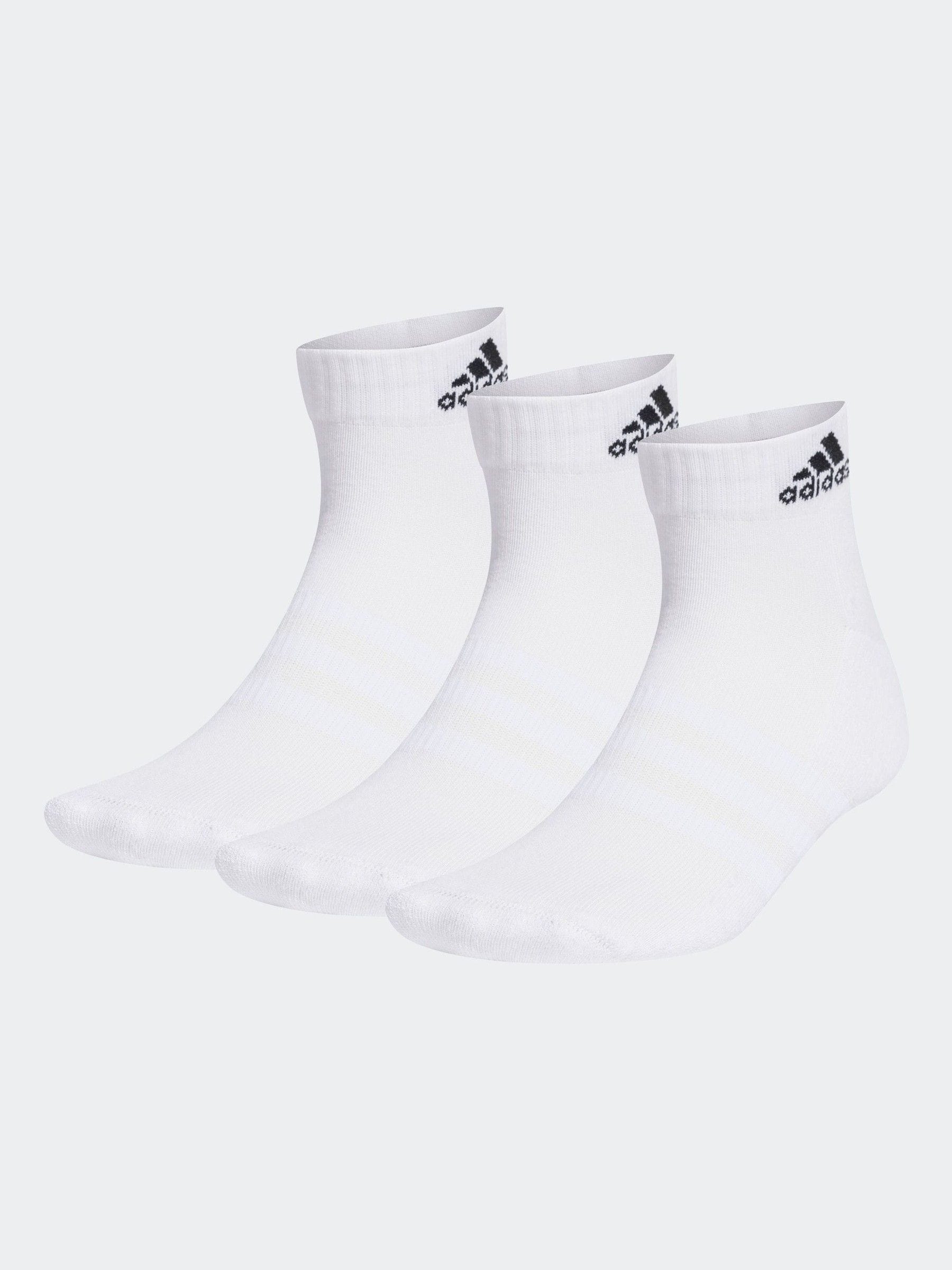 Wit chroom - adidas - 3 Paar verzachte sportsokken