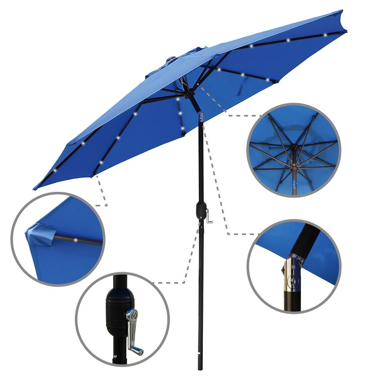 Yolanda 108'' Lighted Market Umbrella