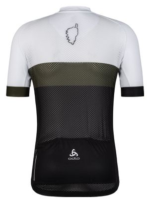 Maillot Manches Courtes Odlo Performance Corse Noir / Blanc