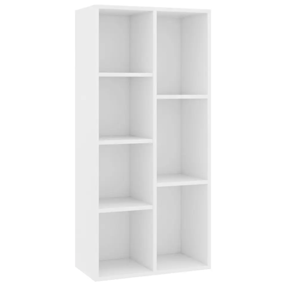 vidaXL - Boekenkast - Wit - Bewerkt hout