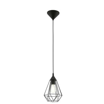 Eglo hanglamp Tarbes zwart Ø17,5 cm