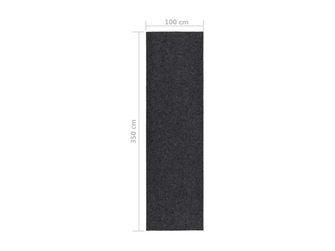 Tapis 100x350 cm anthracite