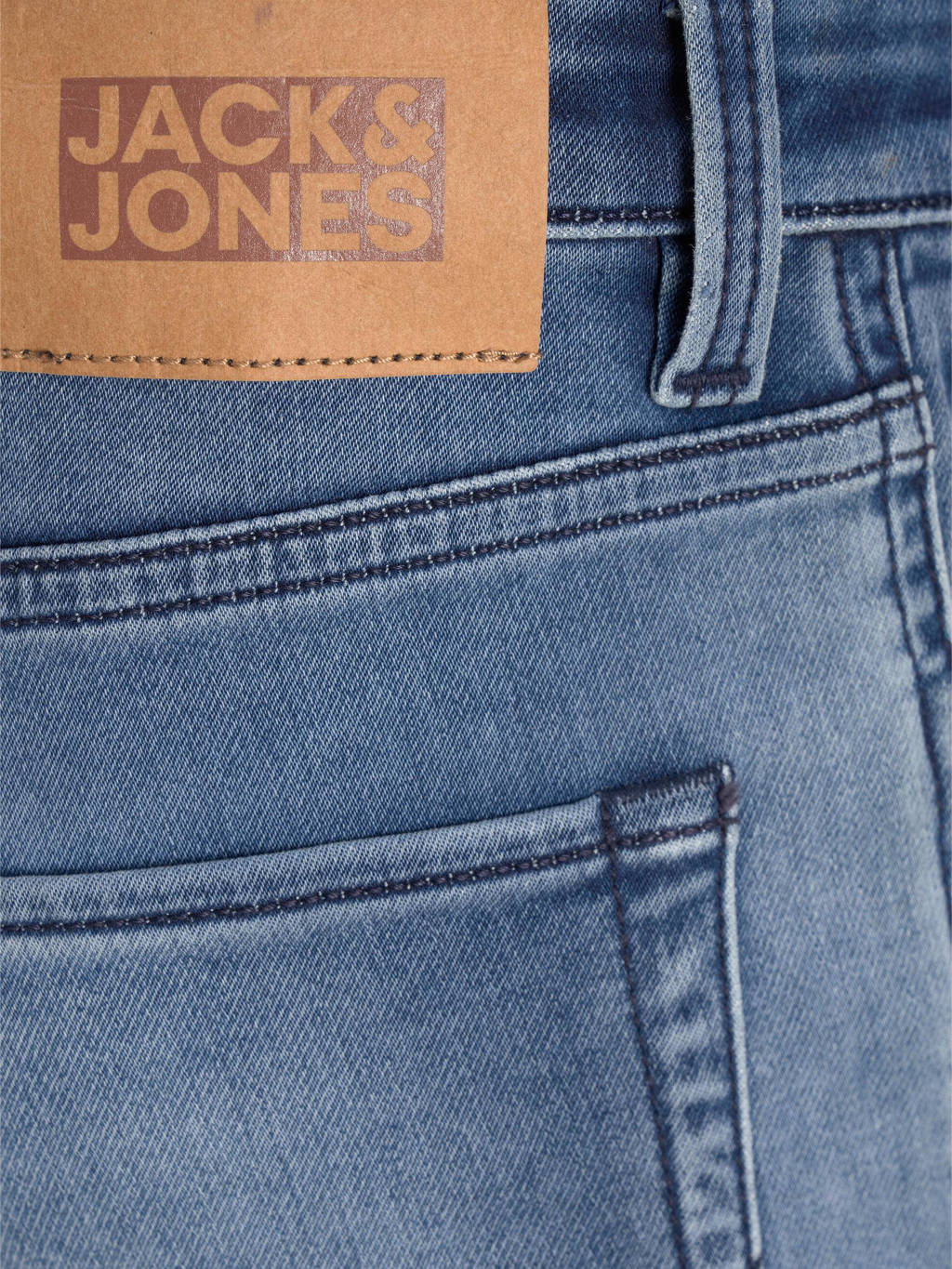 JACK & JONES regular fit jeans bermuda JJIRICK stonewashed