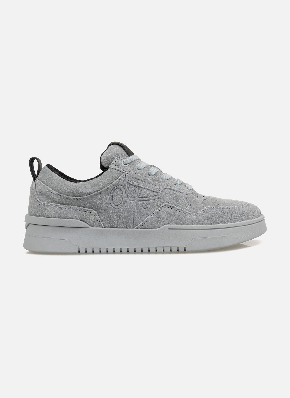 Off The Pitch Fullstop Suede Sneakers Heren Grijs