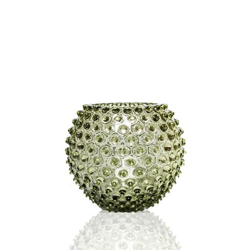 Anna von Lipa Hobnail Globe Vase, Oliven, 18 cm