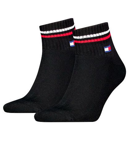 Tommy Hilfiger AnkelStrømper - 2-pak - Sort