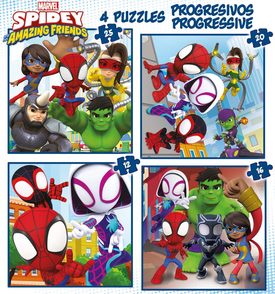 Educa - Puslespil - 12-16-20-25 - Spidey&Amazing Friends