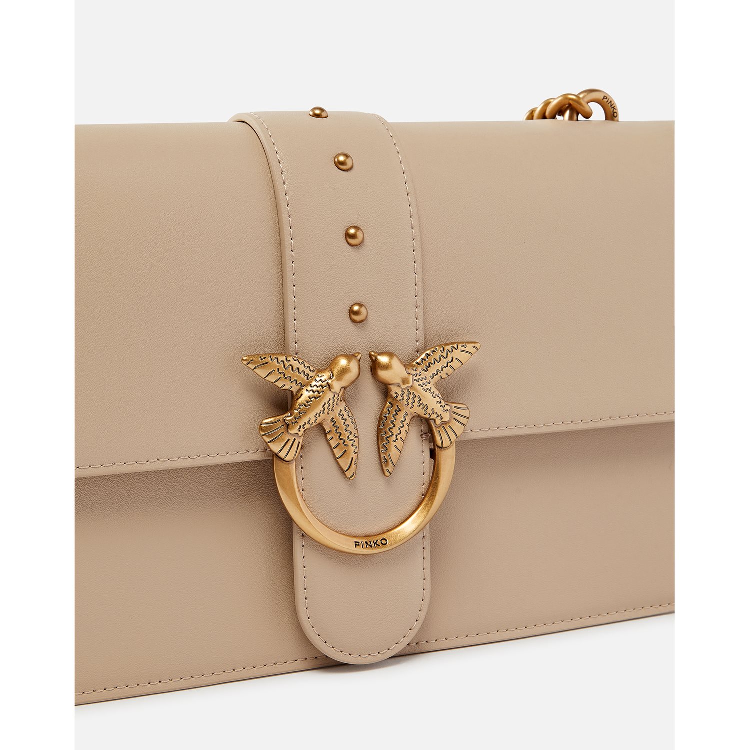 Pinko Love One Classic Cl beige-smoke grey-antiqueÂ gold