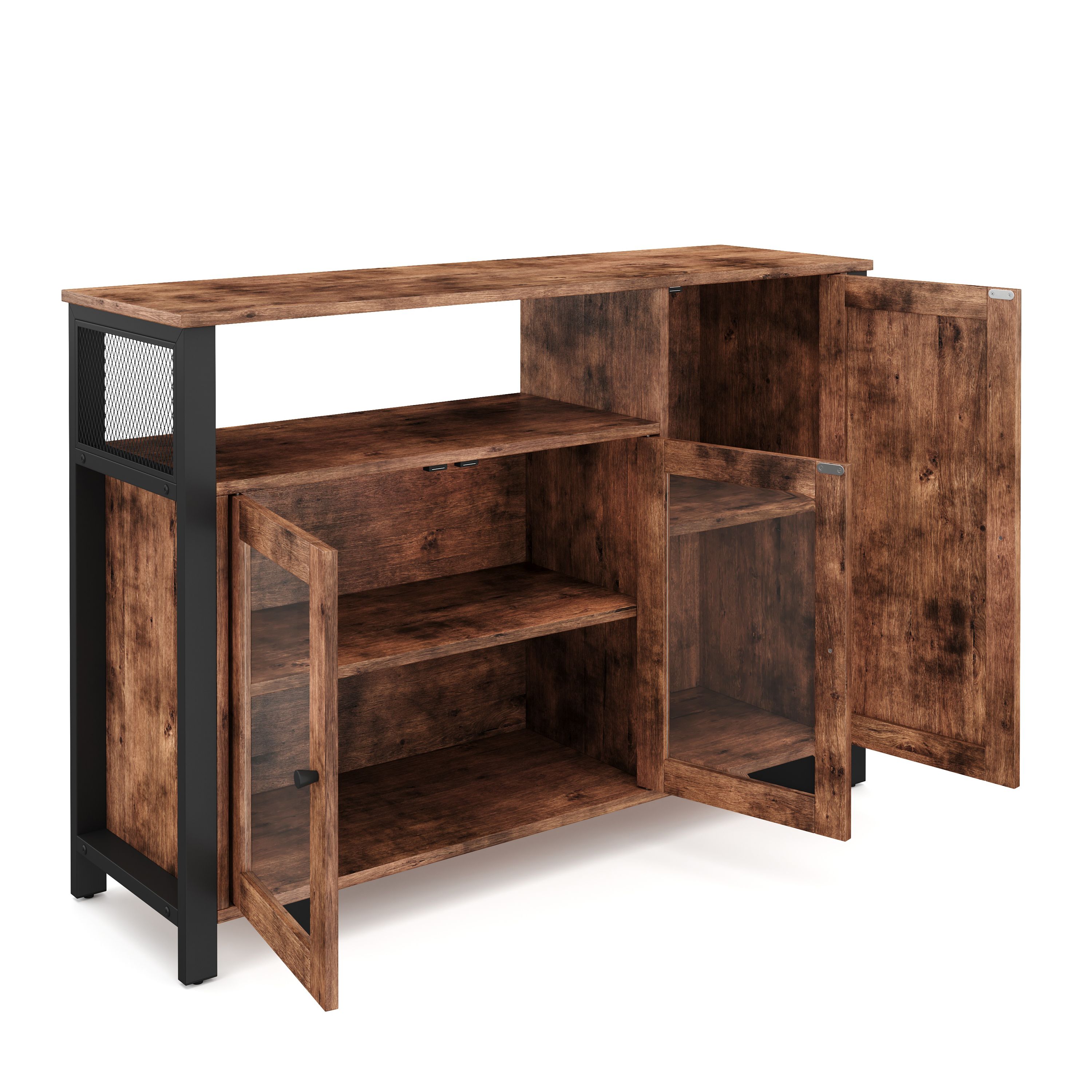 Sideboard Vitrine Vintage BONITA 110 x 75 cm