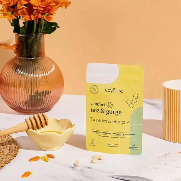 Epycure Vitalité Cure Confort Nez & Gorge Contre Symptômes du Rhume 42 gélules