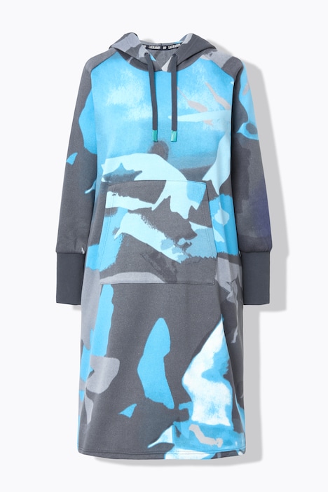 Sweatkleid, Kapuze, Langarm, oversize