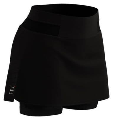 Jupe 2-en-1 Femme Performance Noir
