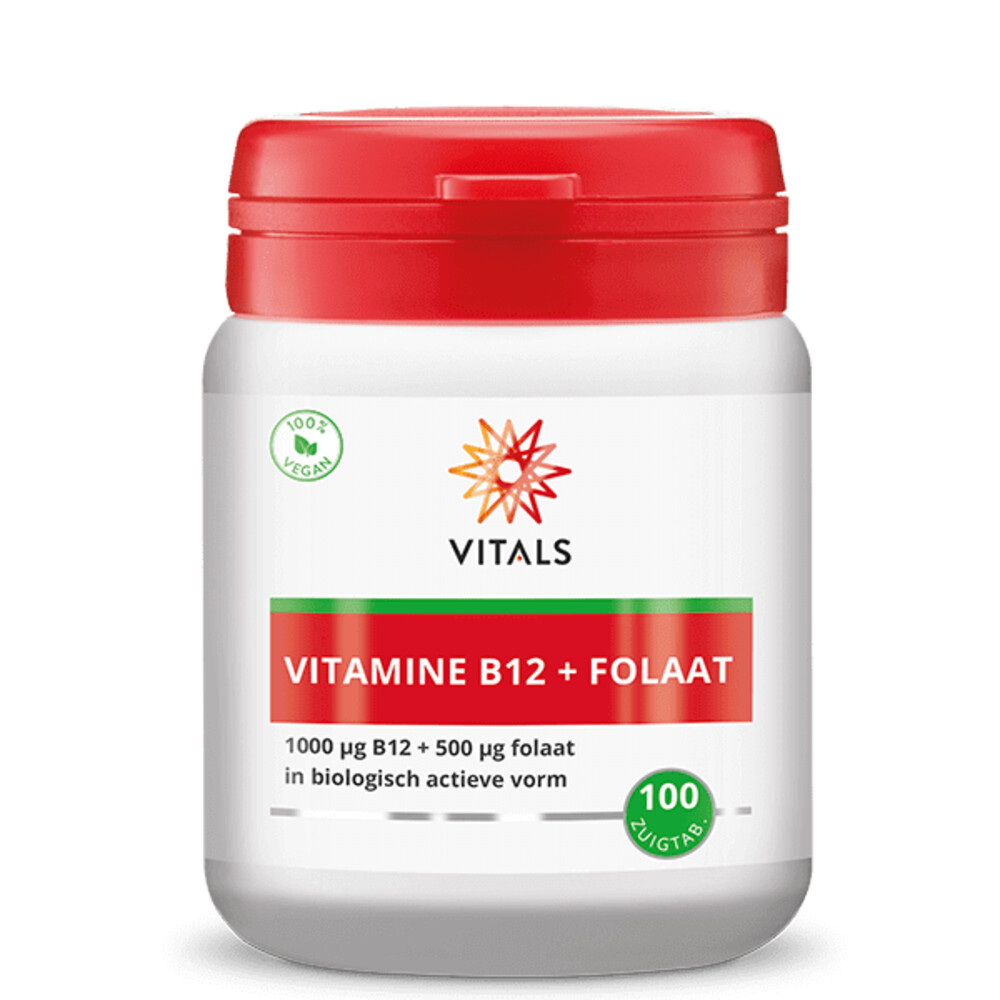 Vitals Vitamine B12 Met Folfaat 100 zuigtabletten