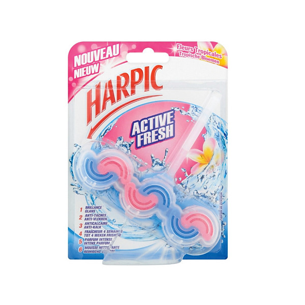 Bloc WC Harpic fleurs tropicales
