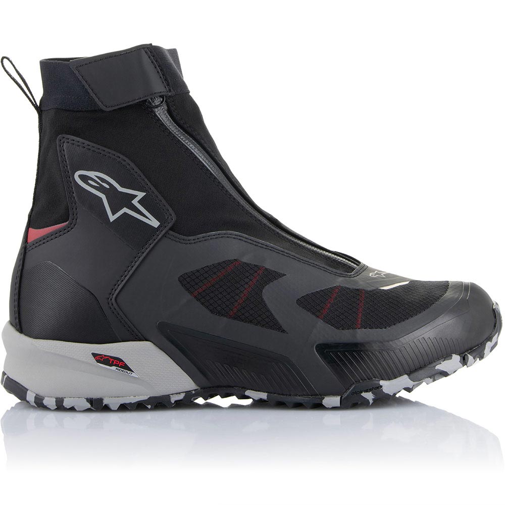 Alpinestars - Chaussures CR-8 Gore-Tex® Noir / Rouge fluo