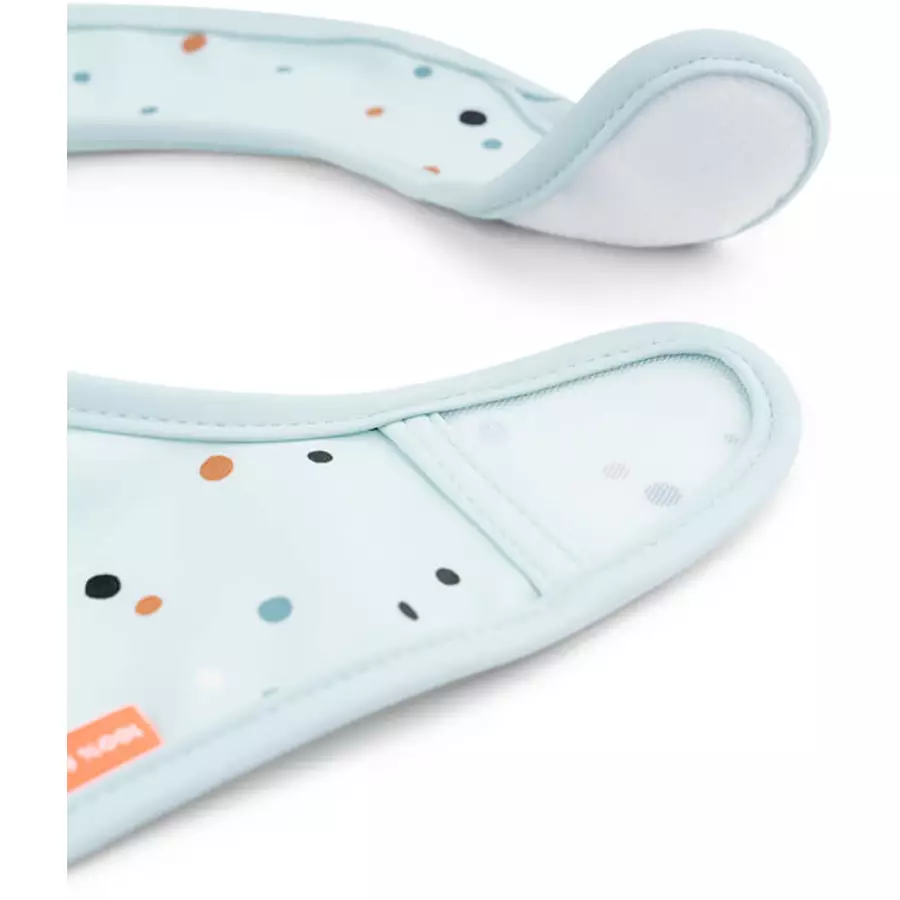 Done by Deer™ Lätzchen mit Klettverschluss 2er Pack Elphee Blau