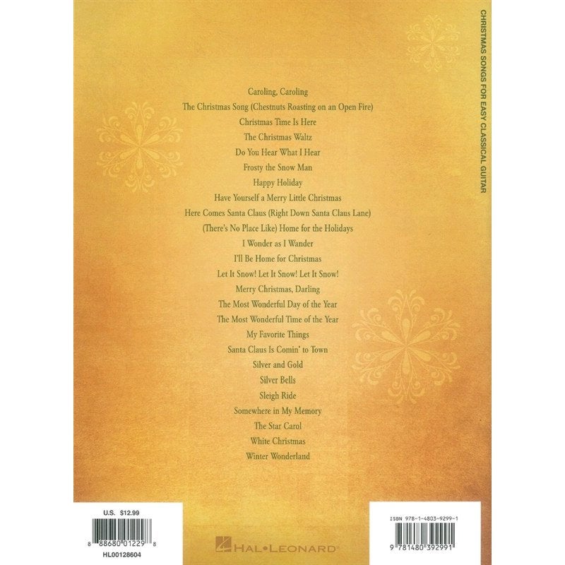 Hal Leonard - Christmas Songs For Easy Classical Guitar