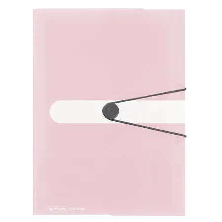 Herlitz Gummizugmappe PP A4 transparent rose