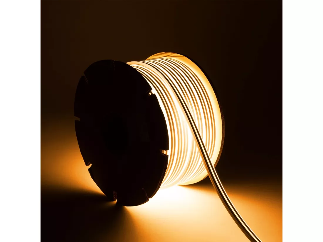 Bobine Gaine Néon LED 24V DC NFLEX6 FreeCut 50 Mètres IP65 Orange