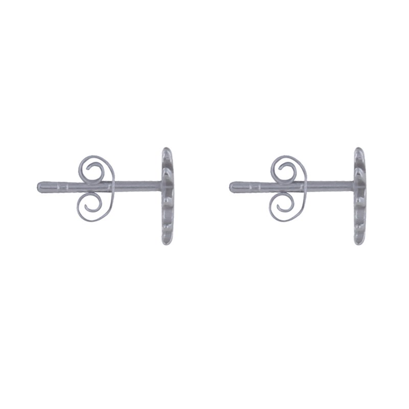 Boucles d'Oreilles Argent Soleil Dentelé