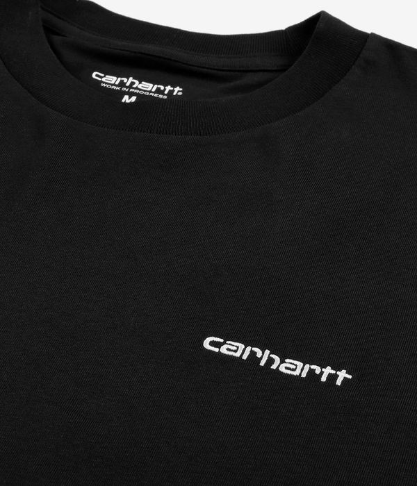 Carhartt WIP Script Embroidery Longsleeve (black white)