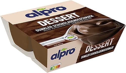 Alpro Soja-Dessert Dunkle Schokolade Feinherb VEGAN