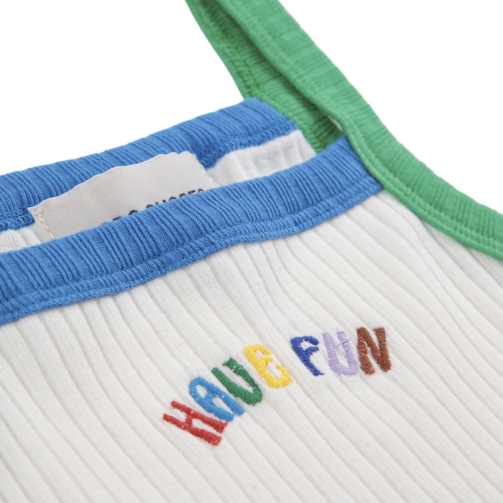 Top Have Fun Cropped Offwhite