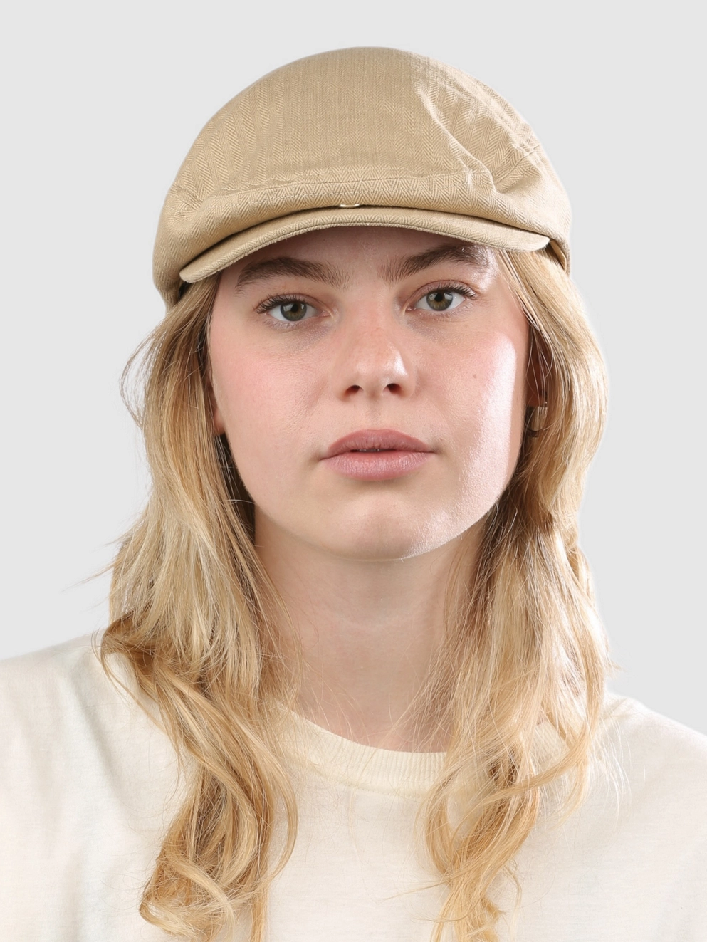 Brixton Hooligan Snap Cap khaki/sand herringbone