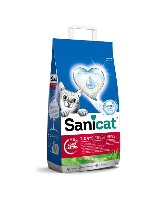 Sanicat Aloe Vera - Kattenbakvulling - 4 l