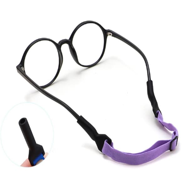 INF Elastiske, sporty brillesnorer som kan justeres, 2 stk.