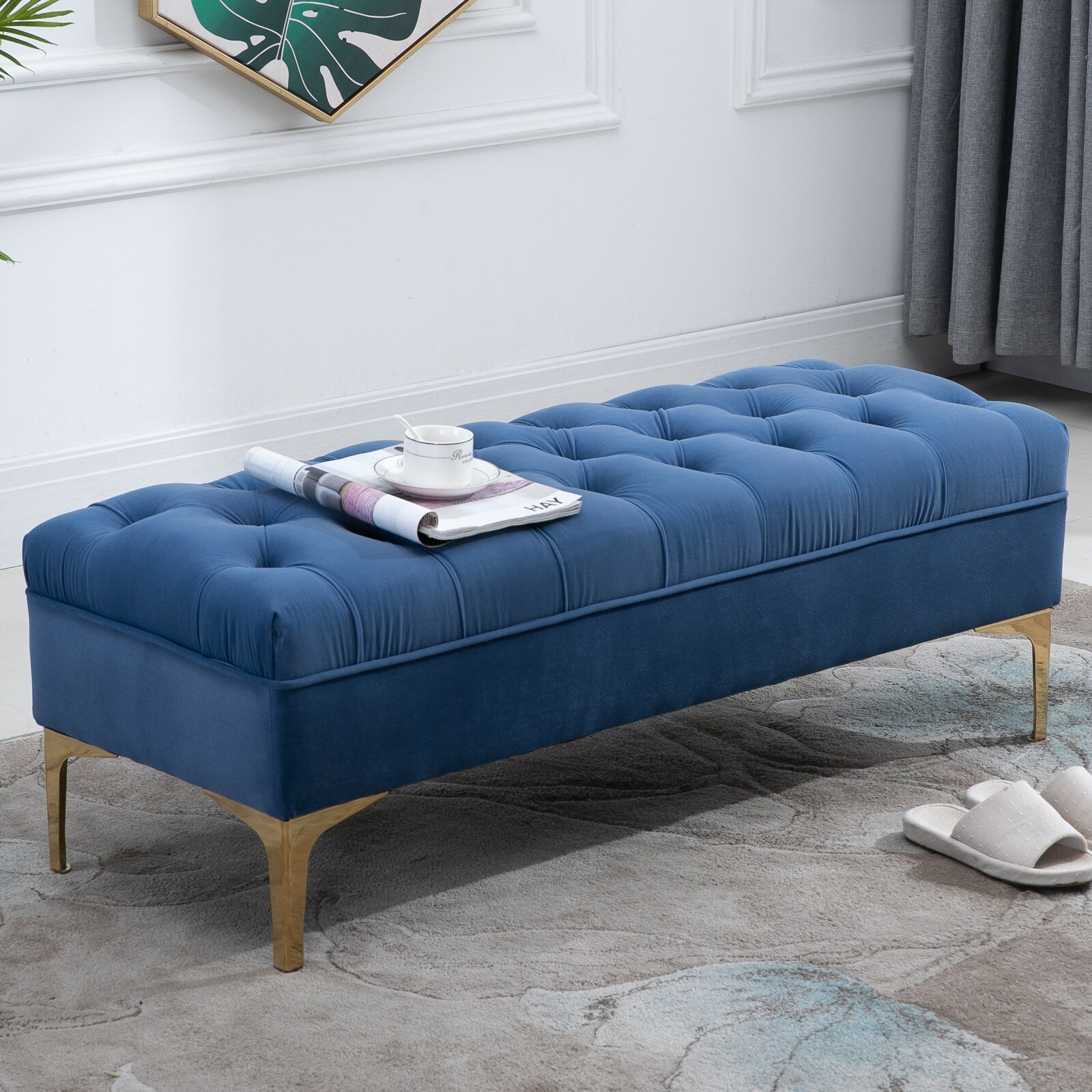 HOMCOM Polsterbank 118 x 45 x 42 cm (LxBxH)