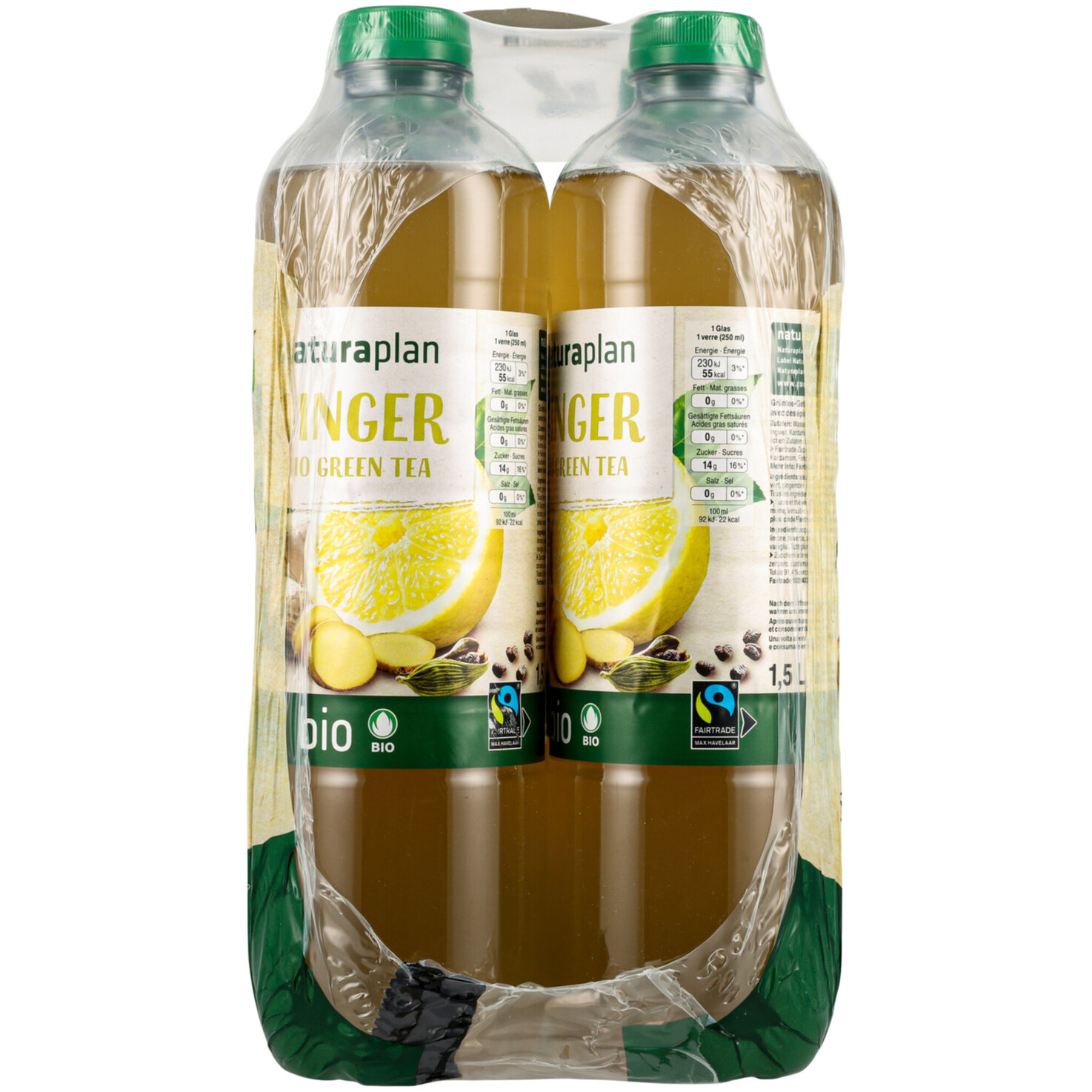 Naturaplan Organic Ginger Green Ice Tea 6x1.5l