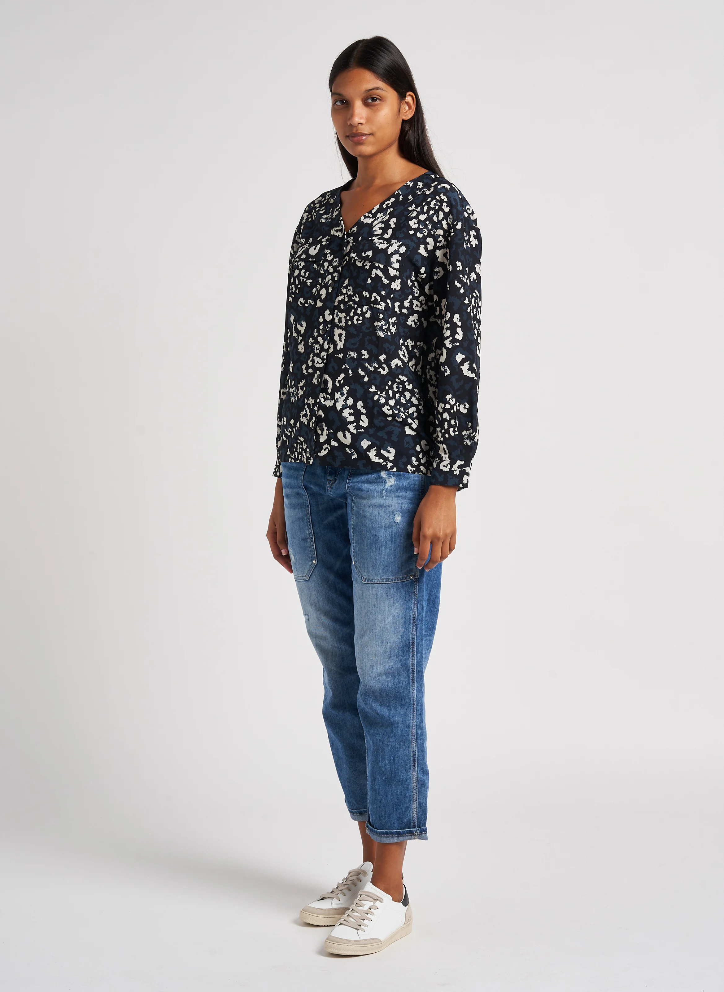 N°14 - Baskets basses en cuir | Multicolore
