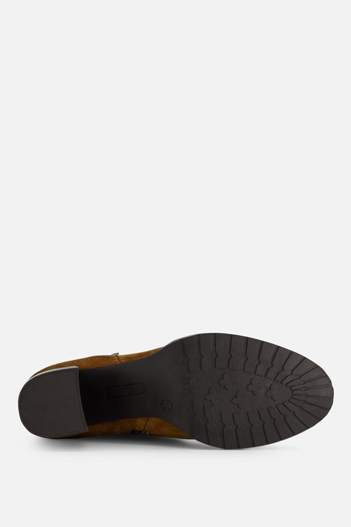 Tamaris Enkellaarsjes cognac Leer