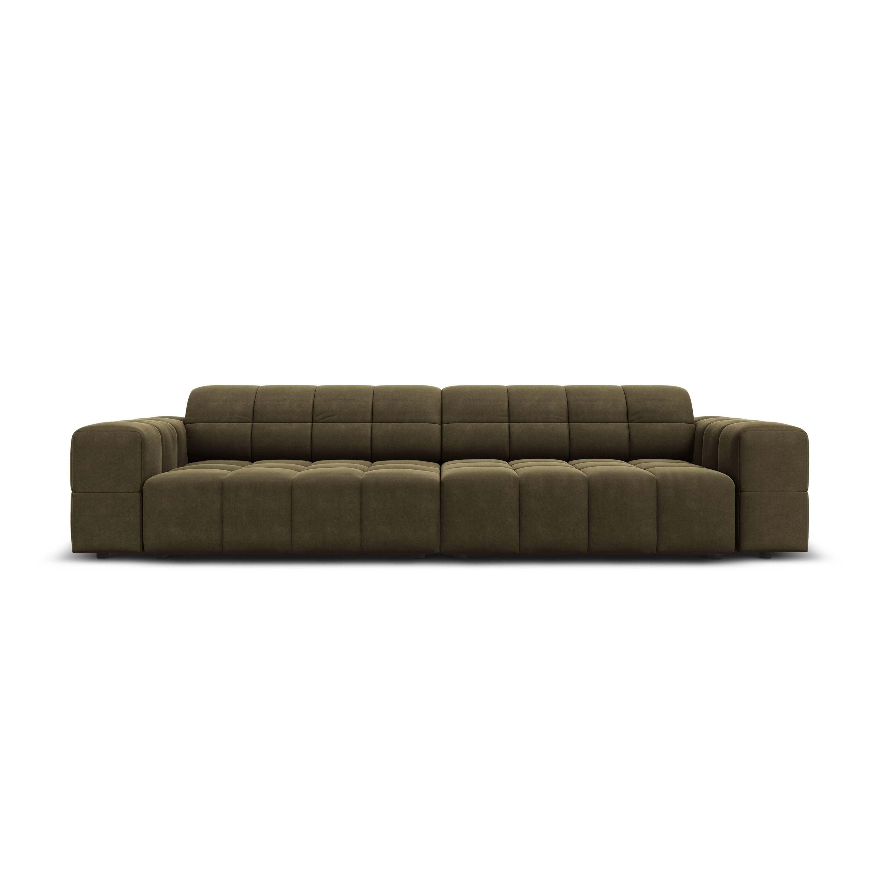 Cosmopolitan Design Chicago 4-zitsbank - Velvet - Olijfgroen