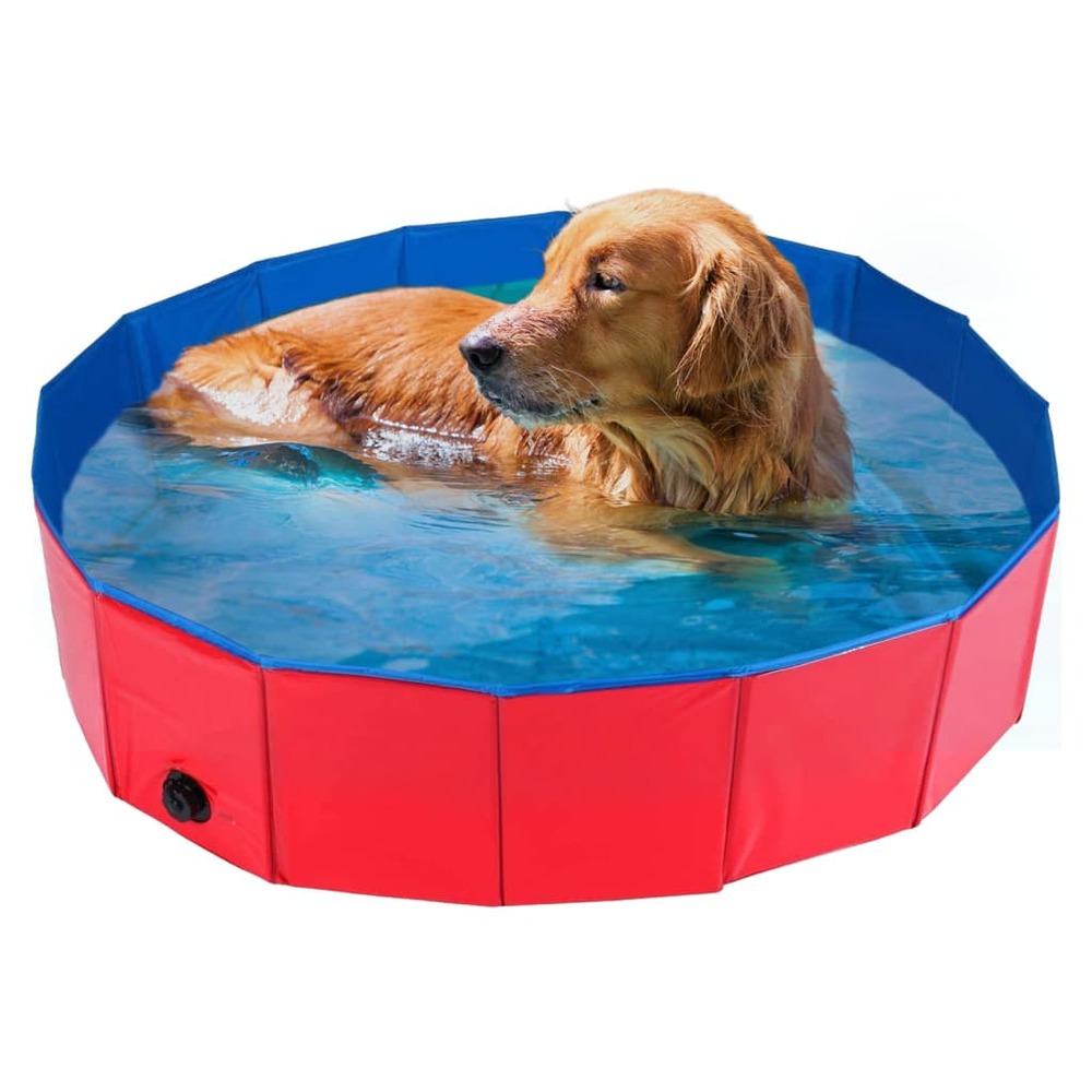 Piscine animaux de compagnie cooling l rouge/bleu