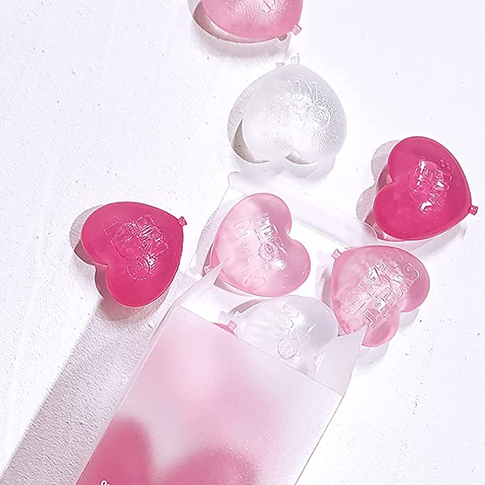 (15er Set) Wiederverwendbare Eiswürfel Form Ice Cubes für für Cocktails / Whisky / Softgetränke - Herz