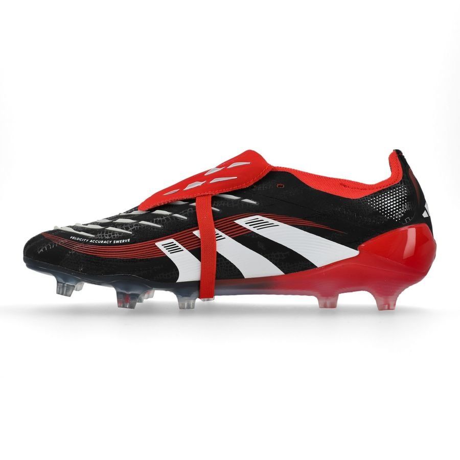 adidas Predator Elite Fold-over Tongue FG Moments - Noir/Blanc/Rouge ÉDITION LIMITÉE