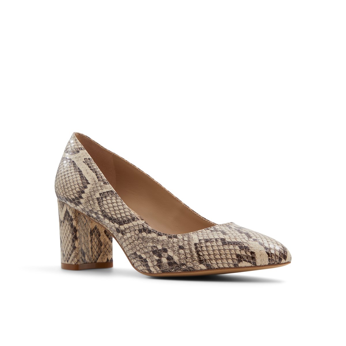 LUCA FERRI-Banak-Talons hauts/Escarpins - Talon Bloc - Naturel