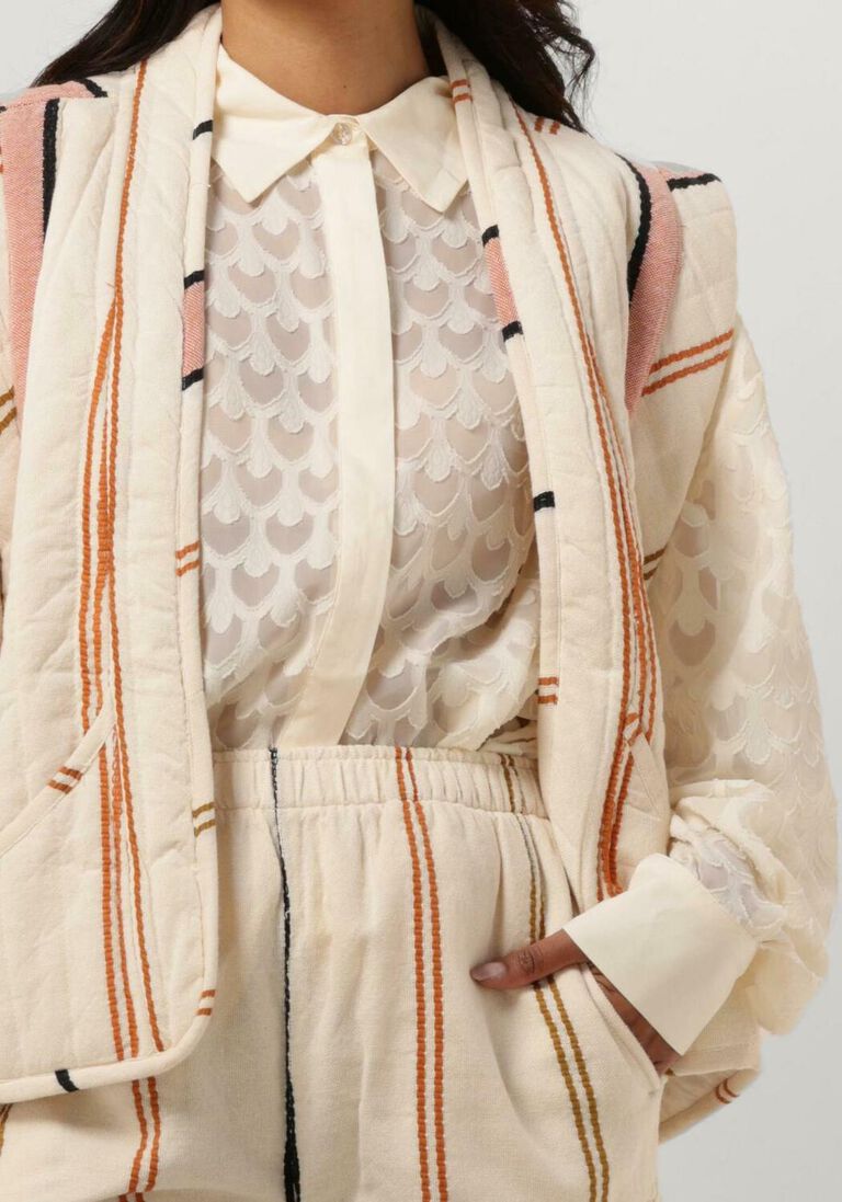 BY-BAR beige by-bar gilet isla antic jacket
