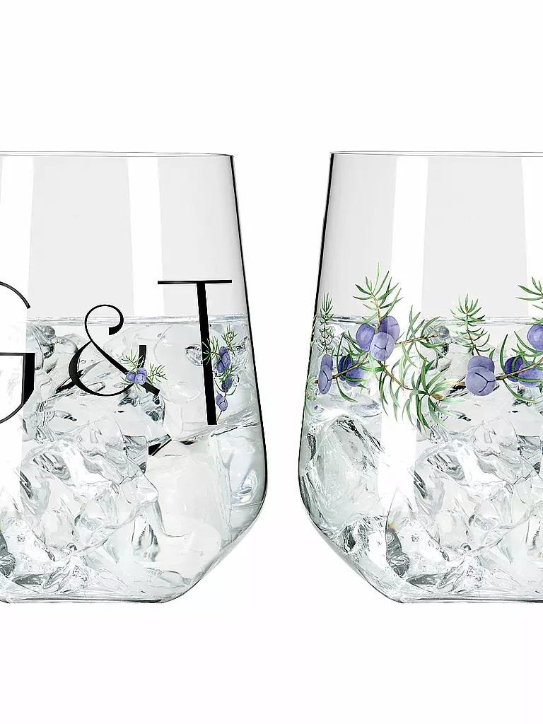 RITZENHOFF Gin Tumbler 2-er Set BOTANIC LIGHTS  #5 #6 Design Team bunt