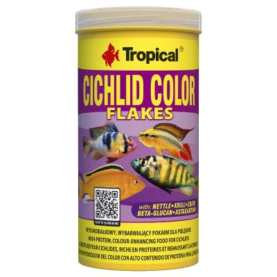 Tropical Cichlid Color - Fischfutter für tropische Fische 250ml/50g