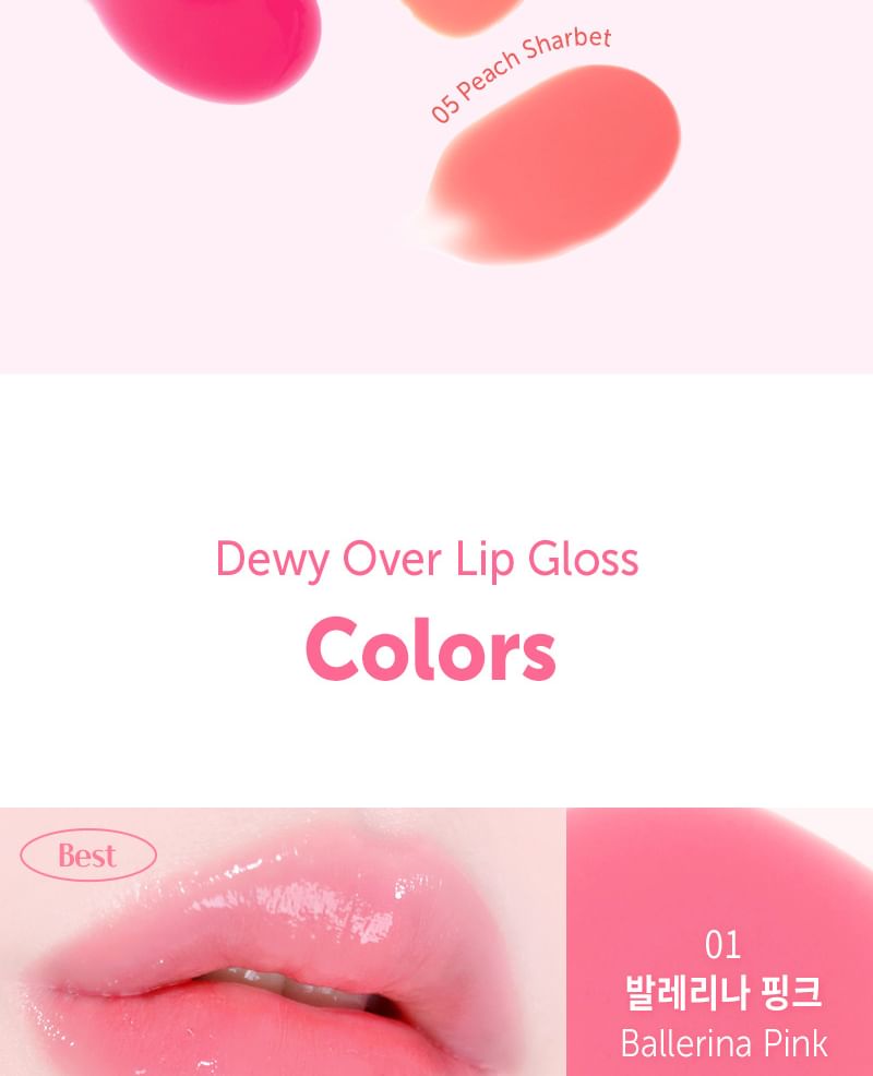 MACQUEEN - Dewy Over Lip Gloss - 6 kleuren