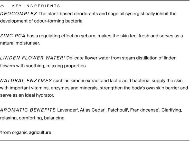 Less Is More Organic Deodorant Spray, 50 ml.