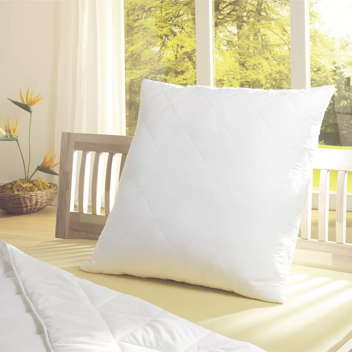 Kopfkissen Bamboo weiss